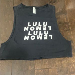 Lululemon cropped tank top